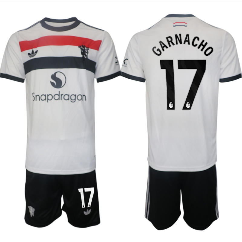 Men 2024-2025 Club Manchester United away white 17 Soccer Jersey